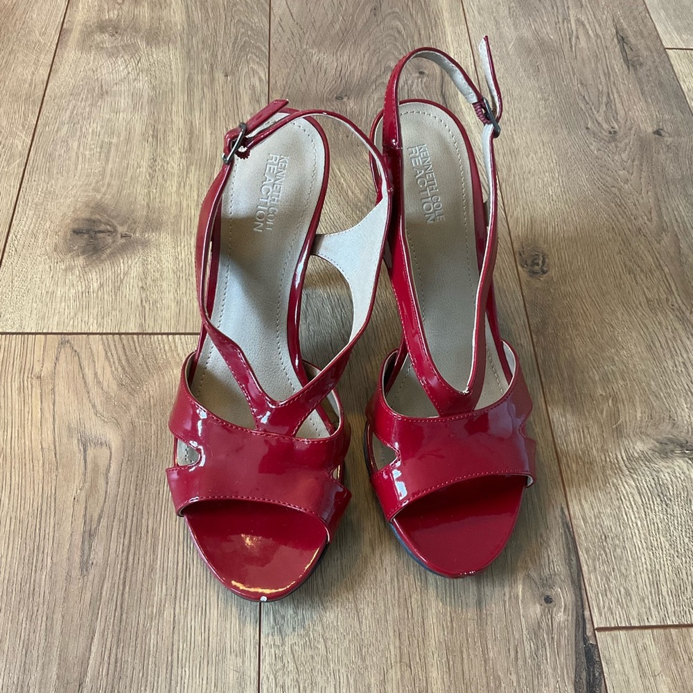 Red Patent Heels